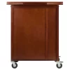 Winsome Wood 94643 Brown Wood Base with Wood Top Rolling Kitchen Cart (18.35-in x 27.56-in x 33.46-in)