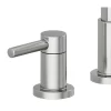 allen + roth Harlow Brushed Nickel Pvd 2-handle Widespread WaterSense High-arc Bathroom Sink Faucet with Drain (67693W-6104)