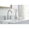 allen + roth Harlow Brushed Nickel Pvd 2-handle Widespread WaterSense High-arc Bathroom Sink Faucet with Drain (67693W-6104)