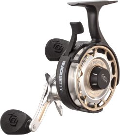 13 Fishing Black Betty FreeFall Carbon Inline Ice Fishing Reel (Right Hand Retrieve)