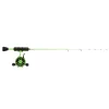 13 Fishing Radioactive Pickle Ice Inline Fishing Combo, Left Hand Retreive, 27