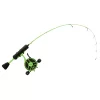 13 Fishing Radioactive Pickle Ice Inline Fishing Combo, Left Hand Retreive, 27