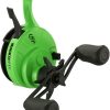 13 Fishing Radioactive Pickle Ice Inline Fishing Combo, Left Hand Retreive, 27