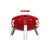 Americana 2130-4-511 The Wherever Portable Dual Fuel Electric and Charcoal Grill in Red