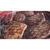 Americana 2130-4-511 The Wherever Portable Dual Fuel Electric and Charcoal Grill in Red