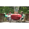 Americana 2130-4-511 The Wherever Portable Dual Fuel Electric and Charcoal Grill in Red