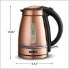 BELLA 14753 1.7 Liter Electric Tea Kettle Copper Chrome
