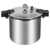 Barton 99902 Pressure Canner 22-Quart Capacity Pressure Cooker Built-in Pressure Gauge with (1) Rack, Aluminum Polished