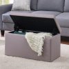 Better Homes & Gardens Rectangular Lift Top Storage Ottoman, Sand