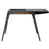Blackstone Universal Griddle Stand with Adjustable Leg and Side Shelf - Made to fit 17” or 22” Propane Table Top Griddle – Perfect Take Along Grill Accessories for Outdoor Cooking and Camping (Black)