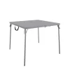 Cosco 14036GRY1E 38.5 in. Fold in Steel Half Card Table with/Handle, Gray, Indoor and Outdoor, Wheelchair Accessible