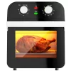 Costway EP24373 12.7 qt. Black Air Fryer with Rotisserie