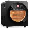 Costway EP24760GR 15.5 qt. Black 16-in-1 Air Fryer Oven Toaster Oven Rotisserie Dehydrator with Accessories