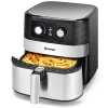 Costway EP24808US-BK 5.3 QT. Black Electric Hot Air Fryer 1700W Stainless steel Non-Stick Fry Basket