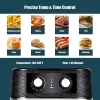 Costway EP24808US-BK 5.3 QT. Black Electric Hot Air Fryer 1700W Stainless steel Non-Stick Fry Basket
