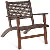 Costway OP70267 3-Piece Rattan Patio Conversation Set with Costway