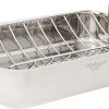 Cuisinart 7117-16UR Chef's Classic 16-Inch Rectangular Roaster with Rack, Stainless Steel