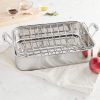 Cuisinart 7117-16UR Chef's Classic 16-Inch Rectangular Roaster with Rack, Stainless Steel
