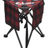 Eskimo 34840 Plaid XL Tripod Ice Fishing Stool, Buffalo Plaid Red Black, XL Tripod Stool (Plaid XL Tripod Stool)