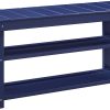 Fleshman Shoe Storage Bench Cobalt Blue