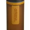 GRAYL GeoPress 24 oz Water Purifier Bottle - Filter for Hiking, Camping, Survival, Travel (Coyote Amber)