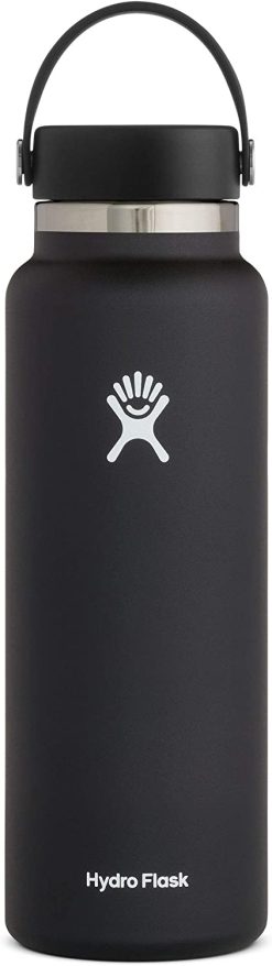 Hydro Flask 40oz Wide Mouth Bottle (Black)