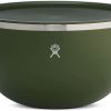 Hydro Flask 5 Qt Outdoor Kitchen Bowl - Stainless Steel Dinnerware Reusable Camping Gear Mess Kit - Dishwasher Safe (Olive)