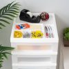 IRIS White 9-Drawer Storage Cart With Organizer Top