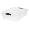 Iris® Stack & Pull™ Clear 26 Qt Box, 6 Pack