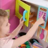 KidKraft Deluxe Big and Bright Wooden Play Kitchen with Play Phone, Neon Colors