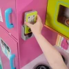 KidKraft Deluxe Big and Bright Wooden Play Kitchen with Play Phone, Neon Colors