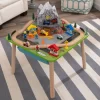 KidKraft Rocky Mountain Wooden Train Set & Table with 50 Pieces and Built-in Storage