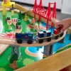 KidKraft Waterfall Mountain Wooden Train Set & Table with 120 Pieces, 3 Storage Bins