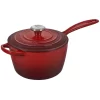 Le Creuset Enameled Cast Iron Signature Saucepan, 1.75 qt., Cerise