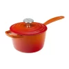 Le Creuset Enameled Cast Iron Signature Saucepan, 1.75 qt., Flame