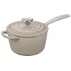 Le Creuset Enameled Cast Iron Signature Saucepan, 1.75 qt., Meringue LS2518-16716SS