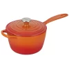 Le Creuset Enameled Cast Iron Signature Saucepan with Lid, 2.25 Quart, Flame LS2518-182SS