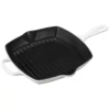 Le Creuset LS2021-2616 Enameled Cast Iron Signature Square Skillet Grill, 10.25