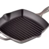 Le Creuset LS2021-267F Enameled Cast Iron Signature Square Skillet Grill, 10.25
