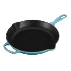 Le Creuset LS2024-3017 Enameled Cast Iron Signature Iron Handle Skillet, 11.75" (2-3/8 qt.), Caribbean