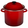 Le Creuset N5100-2267 Enamel On Steel Stockpot, 8 qt., Cerise