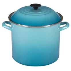 Le Creuset N5100-2417 Enamel On Steel Stockpot, 10 qt., Caribbean