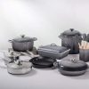 Le Creuset PG07053A-337F Stoneware Heritage Covered Rectangular Casserole, 4 qt. (12