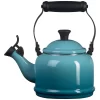 Le Creuset Q9401-17 Enamel On Steel Demi Tea Kettle, 1.25 qt., Caribbean