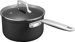 MSMK 3.5 Quart Saucepan with lid, Stay-Cool Handle, Burnt also Nonstick, PFOA Free Non-Toxic, Scratch-resistant, Induction Cooking Pot