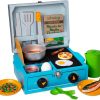 Melissa & Doug Let's Explore Wooden Camp Stove Play Set