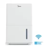 Midea 22-Pint Energy Star Smart Dehumidifier for Damp Rooms, White, MAD22S1WWT