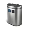 Ninestars DZT-70-R3 Motion Sensor Trash Can, Extra Large, Silver