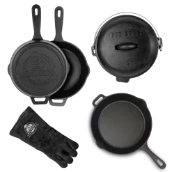 Pit Boss 68016 6 Piece Cast Iron Starter Kit