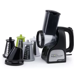 Presto 02970 Professional Saladshooter 114 W Black Electric Food Slicer and Food Shredder